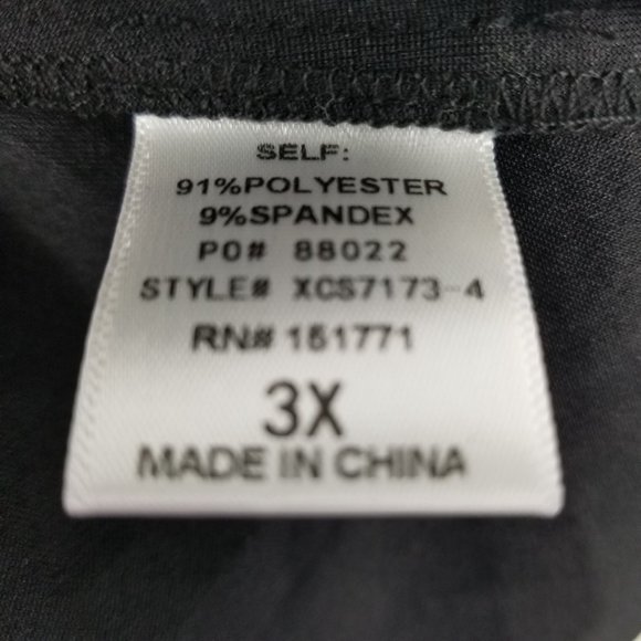 Gilli Black Textured Women's Mini Skirt Size 3X - Picture 5 of 6